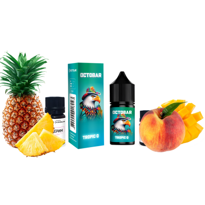 Набір для самозамішування Octobar NFT Tropic Q (Ананас Манго Персик, 50 мг, 10 мл)