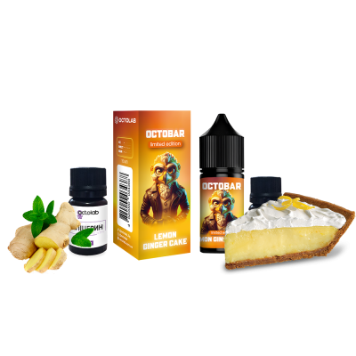 Набор для самозамеса Octobar NFT Lemon Ginger Cake Limited Edition (Лимонно-Имбирный Пирог, 50 мг, 30 мл)
