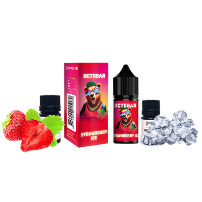 Набір для самозамішування Octobar NFT HARD Strawberry Ice (Полуниця Лід, 65 мг, 30 мл)