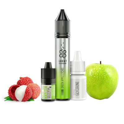 Набір для самозамішування Lucky Chrome Green Apple Lychee (Зелене Яблуко Лічі, 50 мг, 30 мл)