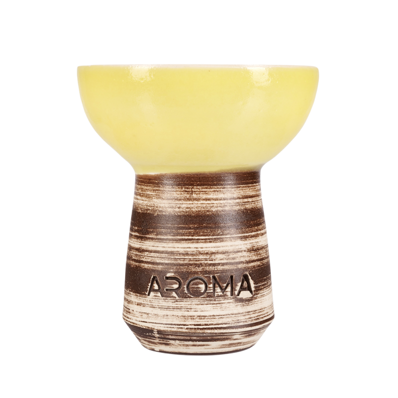 Глиняна чаша Aroma Sierra Glaze Yellow (Жовтий) від HardSmoke - Чаші для кальяну | Купити в Украї...