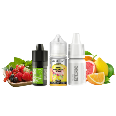 Набір для самозамішування Elfliq Pink Lemonade Soda (Рожевий Лимонад, 50 мг, 30 мл)