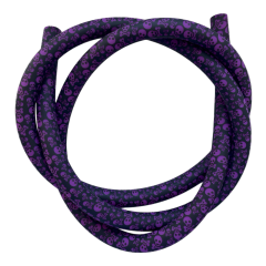 Силіконовий шланг для кальяну Skull Violet (Черепа Фіолетовий)