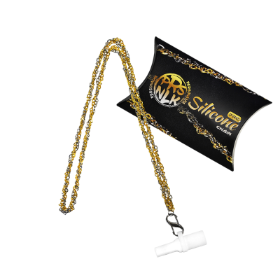 Персональний силіконовий мундштук Personalka Silicone Pro Chain Gold Silver (Золотистий з металіком) SP009 Персональний силіконовий мундштук Personalka Silicone Pro Chain Gold Silver (Золотистий з металіком)