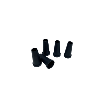 Одноразові мундштуки для кальяну (Чорні, конус з бортиком, 100 шт/уп)