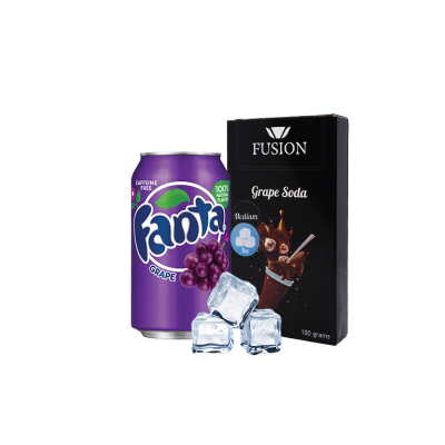 Тютюн Fusion Medium Ice Grape Soda (Айс Грейп Сода, 100 г)