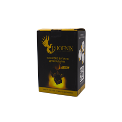 Кокосове вугілля для кальяну Phoenix (1 кг, 72 шт, р25)