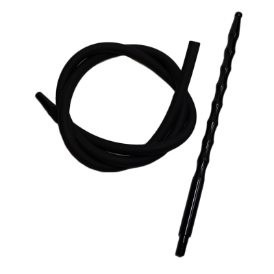 Мундштук для алюмінієвого кальяну Garden Black з Силіконовим Шлангом (чорний) 575 Мундштук для алюмінієвого кальяну Garden Black з Силіконовим Шлангом (чорний)