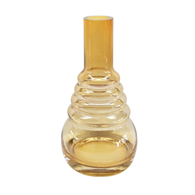 Колба для кальяну Amy Click Yellow Coffee (Кавова прозора)