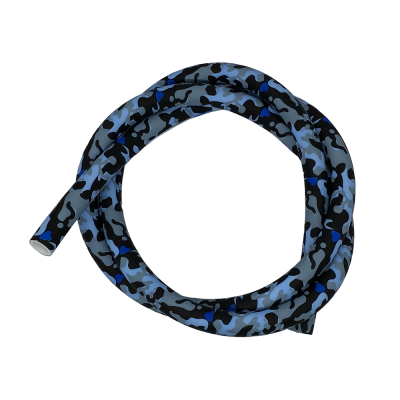 Силіконовий шланг для кальяну AMY Camouflage Leopard Blue (Синій)