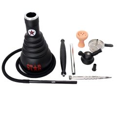 Кальян Amy 4-Stars 610d black (чорний, повний комплект)