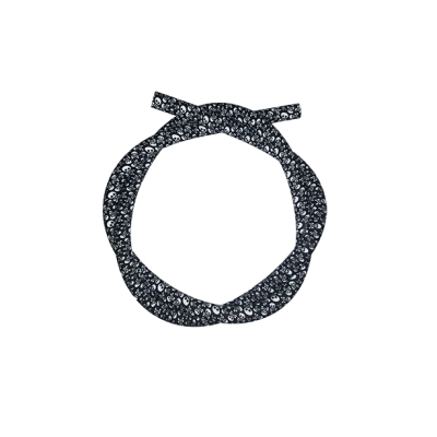 Силиконовый шланг для кальяна Skull Black (Чёрный)