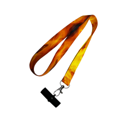 Персональний мундштук силіконовий Personalka Fire (Оранжево-чорний)