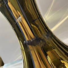 Колба для кальяна Storm Gold Electroplate (Золотая, Жидкий Металл, УЦЕНКА)