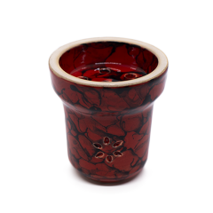 Глиняна чаша Solaris Eva Red Black (Червона глазур)