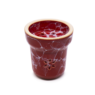 Глиняна чаша Solaris Eva Red White (Біла глазур)