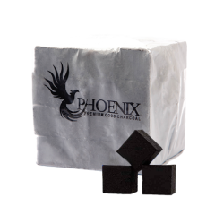 Кокосове вугілля для кальяну Phoenix (1 кг, 64 шт, р26, без коробки)