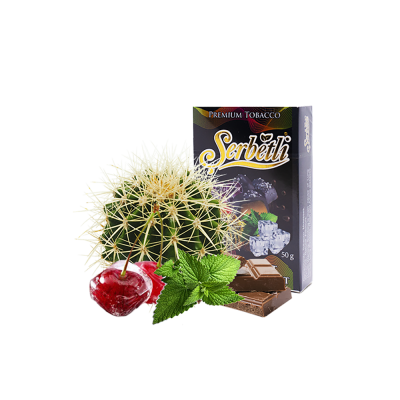 Тютюн Serbetli Dark Sweet Ice Cactus Mint (Шоколад Вишня Лід Кактус М'ята, 50 г)