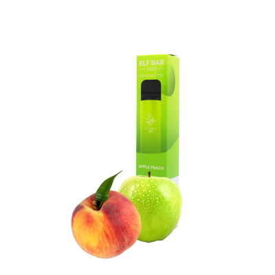 Elf Bar 1500 Apple Peach (Яблуко І Персик) Одноразовий POD 7608 Elf Bar 1500 Apple Peach (Яблуко І Персик) Одноразовий POD