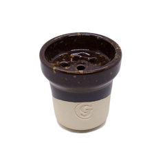 Глиняна чаша GrynBowls Accent White Brown (Коричневий)