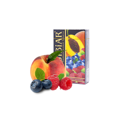 Табак Jibiar Raspberry peach blueberry (Малина персик черника, 50 г)