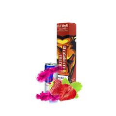 Elf Bar LUX 1500 Strawberry Energy (Полуничний Енергетик) Одноразовий POD