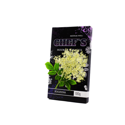 Тютюн Chefs Boozeena (смак ягід та квітів бузини, 100 г)