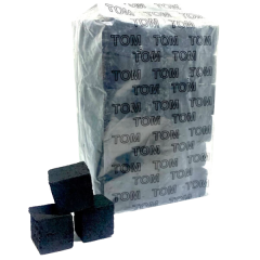 Кокосове вугілля для кальяну Tom Cococha Gold (1 кг, 96 шт, маленький кубик, без коробки)