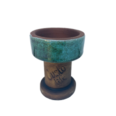 Глиняна чаша Gusto Bowls Rook Синьо-зелений в крапку