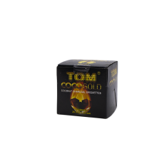 Кокосове вугілля для кальяну Tom Cococha Gold (0,11 кг, 8 шт, р25, без коробки)