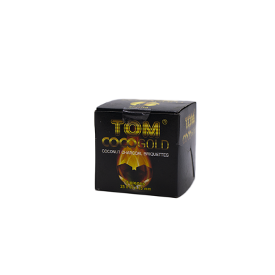 Кокосове вугілля для кальяну Tom Cococha Gold (0,11 кг, 8 шт, р25, без коробки)