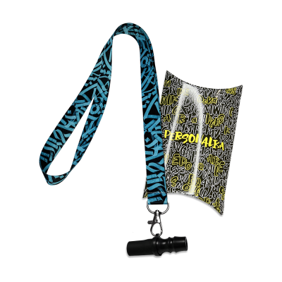 Персональний мундштук із поліацеталі Personalka Poly Graffiti Blue (Синє Графіті)