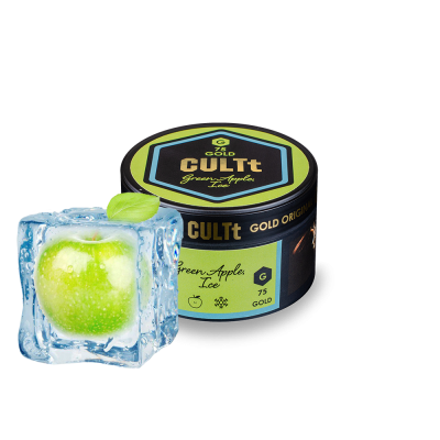 Тютюн CULTt G75 Green Apple Ice (Яблуко Лід, 100 г)