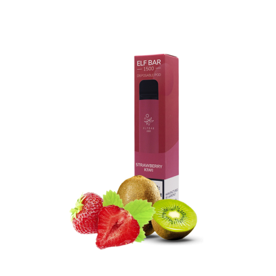 Elf Bar 1500 Strawberry Kiwi (Полуниця Ківі) Одноразовий POD 8998 Elf Bar 1500 Strawberry Kiwi (Полуниця Ківі) Одноразовий POD