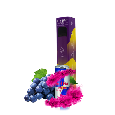 Elf Bar 2000 Grape Energy (Виноградний Енергетик) Одноразовий POD