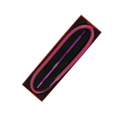 Мундштук для кальяну з алюмінію Amy Pink із Силіконовим шлангом (рожевий, в коробці)