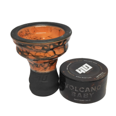 Глиняна чаша 420 (помаранчева) + тютюн Volcano Baby (25 г)
