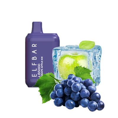 Elf Bar LB5000 Grape Apple Ice (Виноград Яблоко Лёд) Одноразовый POD