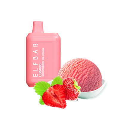 Elf Bar LB5000 Strawberry Ice Cream (Полуничне Морозиво) Одноразовий POD