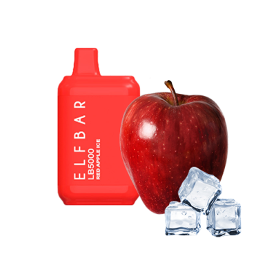 Elf Bar LB5000 Red Apple ICE (Червоне Яблуко Лід) Одноразовий POD