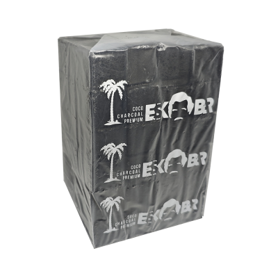 Кокосове вугілля для кальяну Eskobar (1 кг, 72 шт, р25, без коробки)