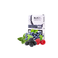 Тютюн Black&White W33 Berries with mint (ягоди м'ята, 40 г)