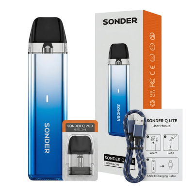 GeekVape Sonder Q Lite Kit 500 Metallic Purple (Фіолетовий, з картриджем) Багаторазовий POD