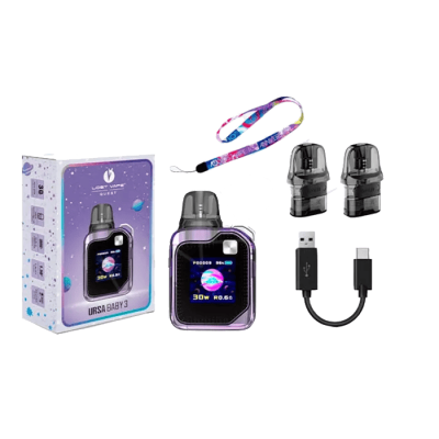 Lost Vape Ursa Baby 3 Pro 1300 Moonsteel Blue (Синій, з картриджем) Багаторазовий POD