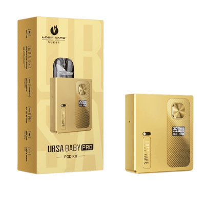 Lost Vape Ursa Baby Pro Pod Kit 900 Silver Lust (Металлик, с картриджем) Многоразовый POD