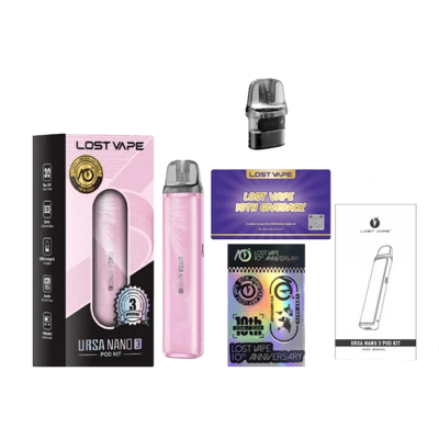 Lost Vape Ursa Nano 3 1200 Silent Mark (Білий з візерунком, з картриджем) Багаторазовий POD