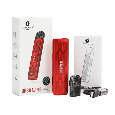 Lost Vape Ursa Nano 800 Dark Frost (Чорний, з картриджем) Багаторазовий POD