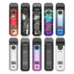 Smok Novo 4 800 Black Stabilizing Wood (Чорний з коричневим, з картриджем) Багаторазовий POD