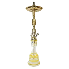 Кальян Khalil Mamoon Double Kamanja Gold (золотистий, базовий комплект)