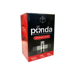 Кокосове вугілля для кальяну Panda Black (1 кг, 72 шт, р25)
